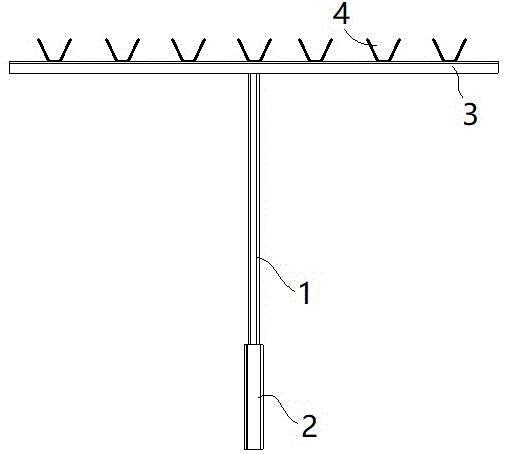 二次配管线管限距器的制作方法