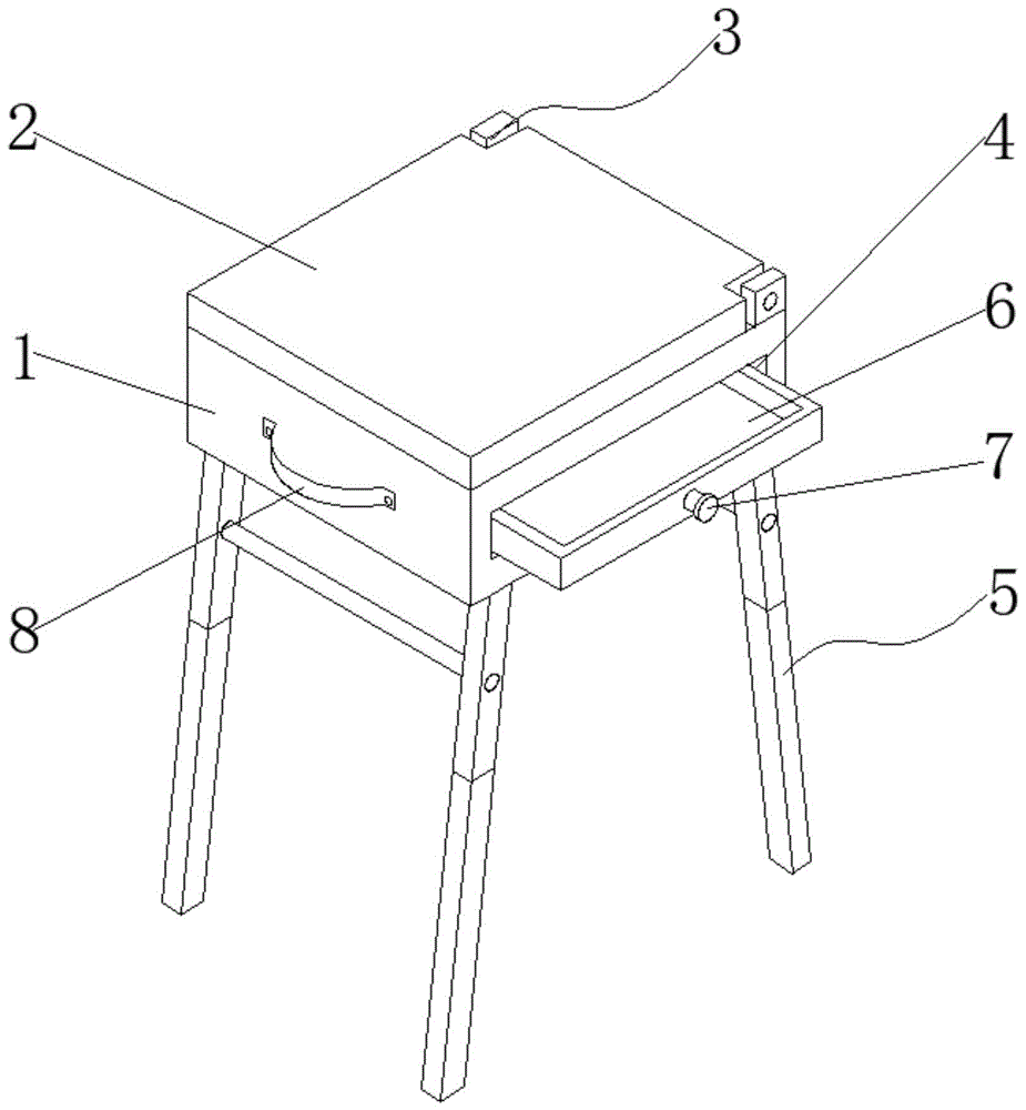 一种便携式油画写生储存画箱的制作方法