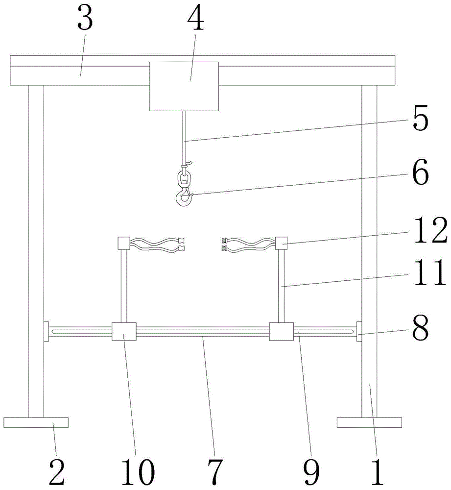 一种龙门架用的稳定吊装结构的制作方法