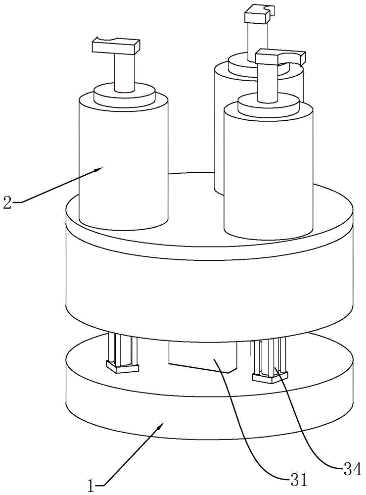 一种转盘式精梳机收料筒输送装置的制作方法