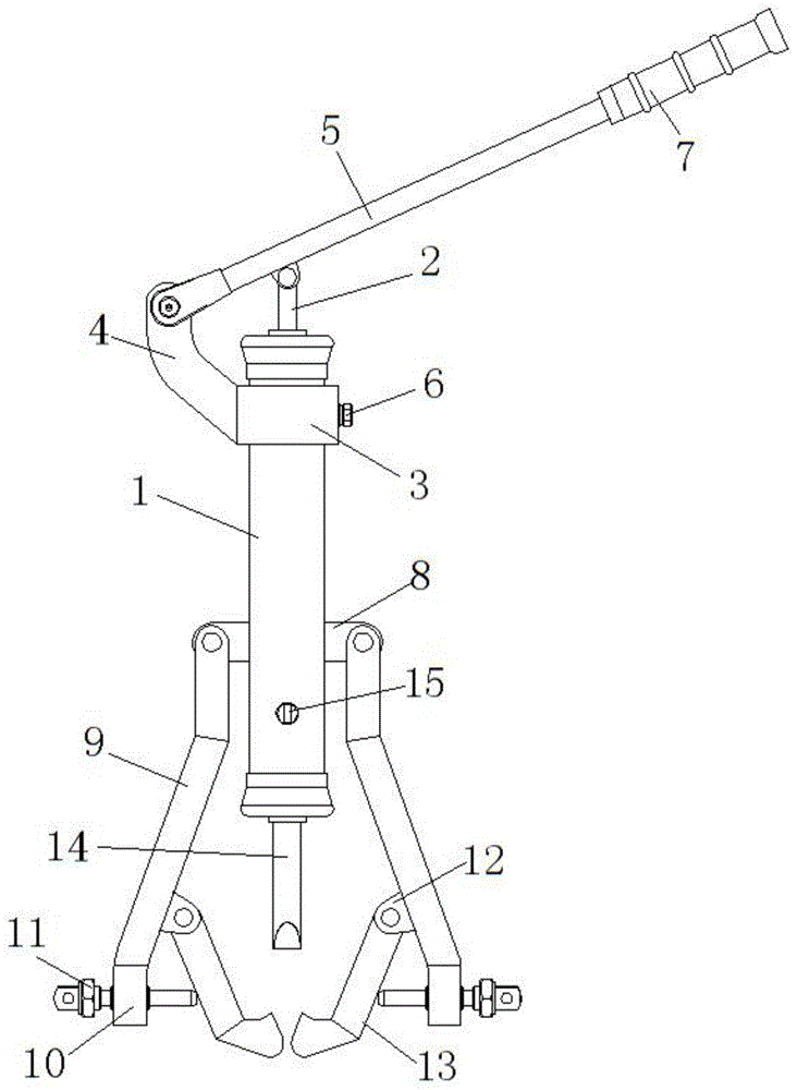 采用液压拉马式结构拆卸双离合变速器壳体轴承外环装置的制作方法