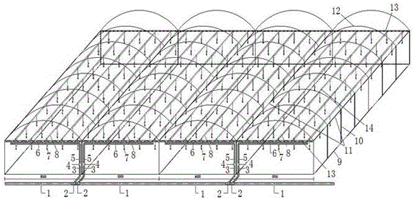 应用于连栋温室大棚的高效喷灌导水结构的制作方法