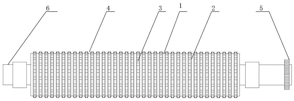 一种芳纶针刺筒生产用罗拉、双罗拉同步单元的制作方法