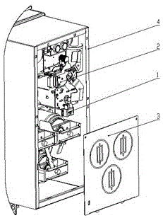 一种应用在组合电器柜中的熔丝室门联锁装置的制作方法