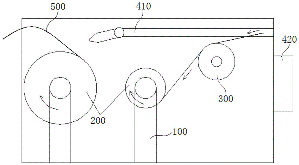 一种水针换卷吹托装置及纸卷生产线的制作方法