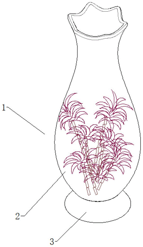 一种具有减震功能的陶瓷花瓶的制作方法