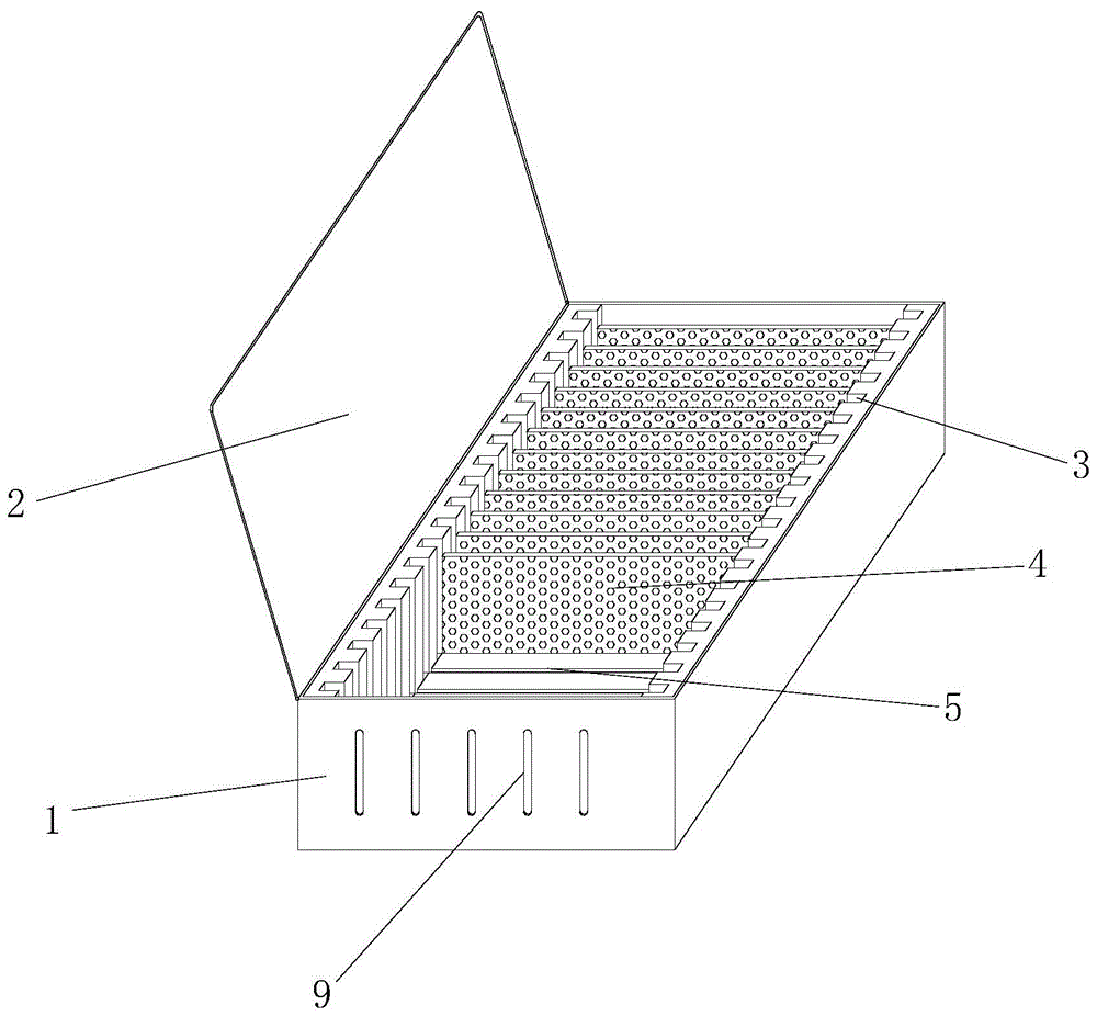 一种无污染的组织切片晾晒盒的制作方法