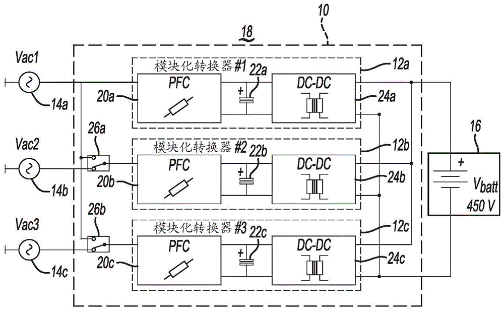 用于车辆电池充电器的串联DC/DC转换器的制作方法