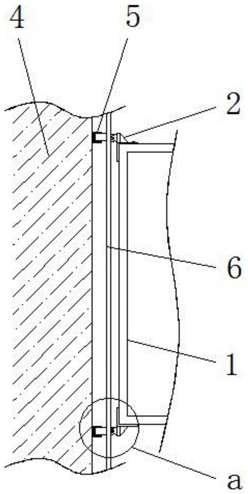 一种电梯安装与建筑表面的缓冲结构的制作方法