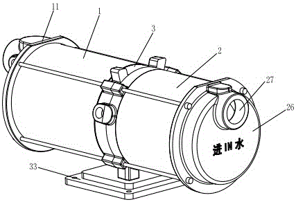 一种水冷式水陆两用多级管道泵的制作方法