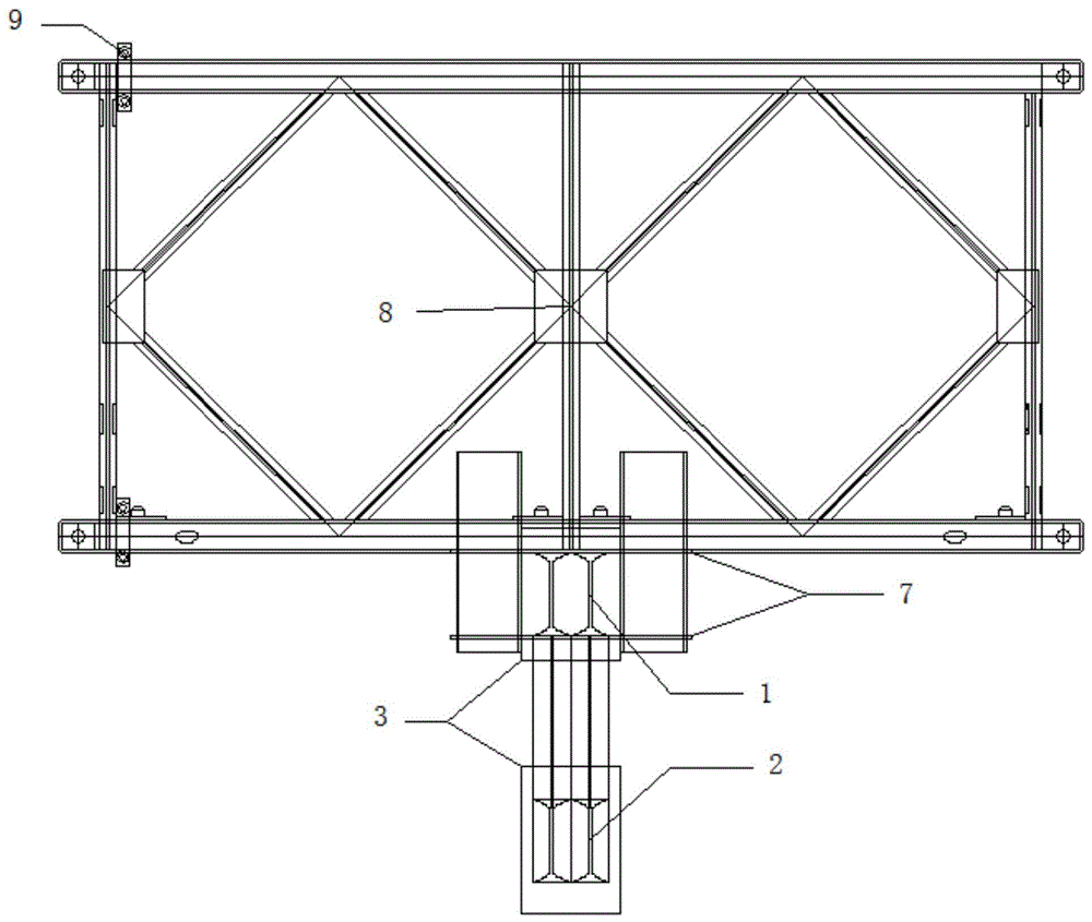 一种用于多柱墩的高空支撑体系的制作方法