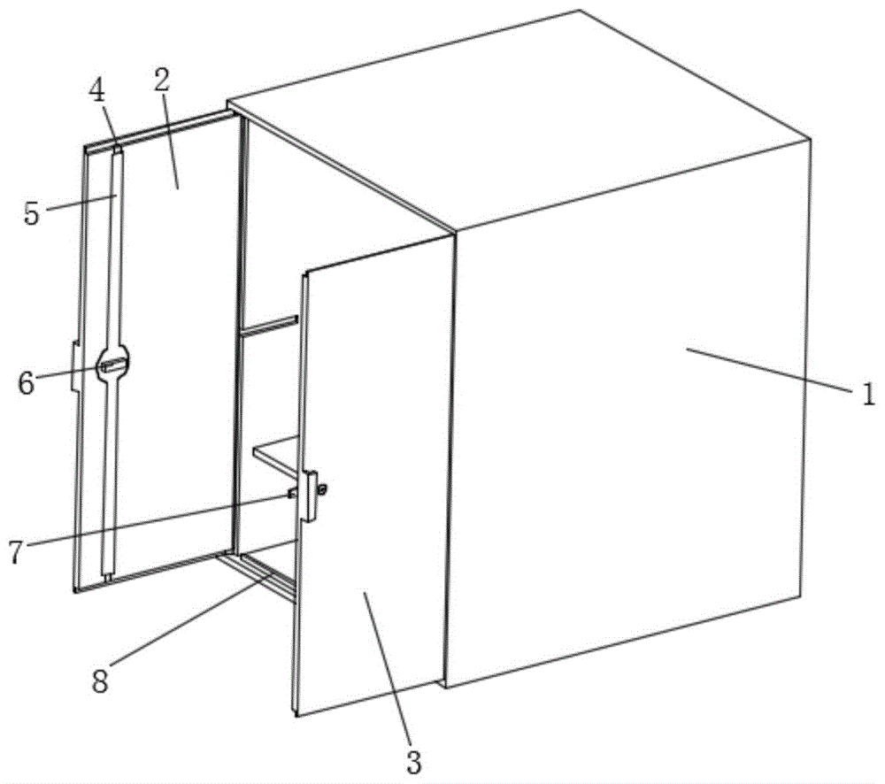 一种可折叠柜门的更衣柜的制作方法