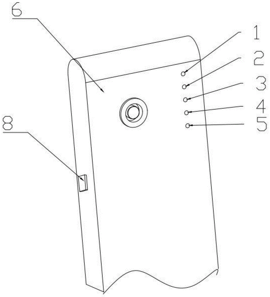 一种带电量显示指示灯的激光瞄准器装置的制作方法
