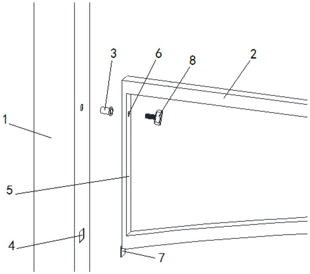 一种帐篷立柱与屏风的连接结构的制作方法