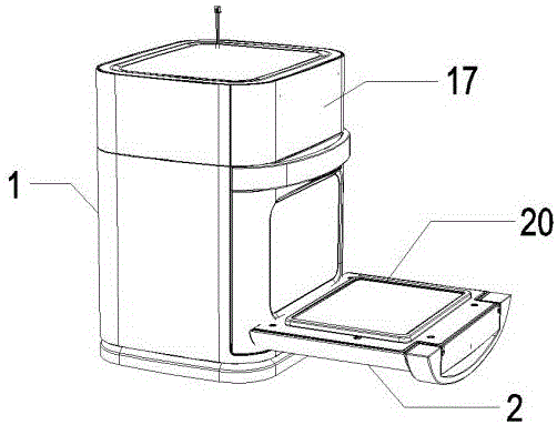 一种带蒸汽补偿水分的热均匀空气炸烤箱的制作方法