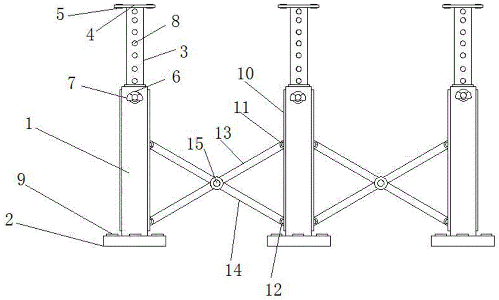 一种建筑工程用可快速临时搭建的防护棚结构的制作方法