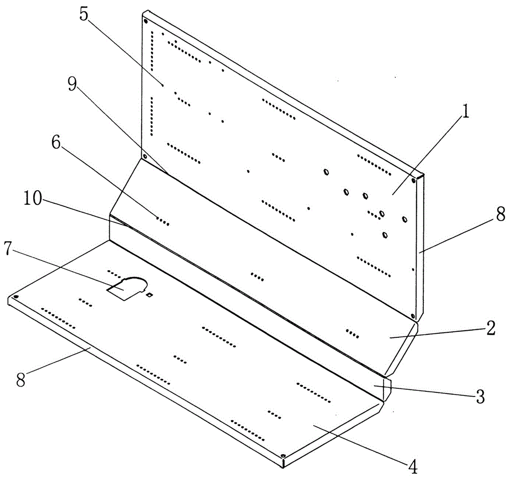 一种KYN仪表箱一体化器件安装板的制作方法