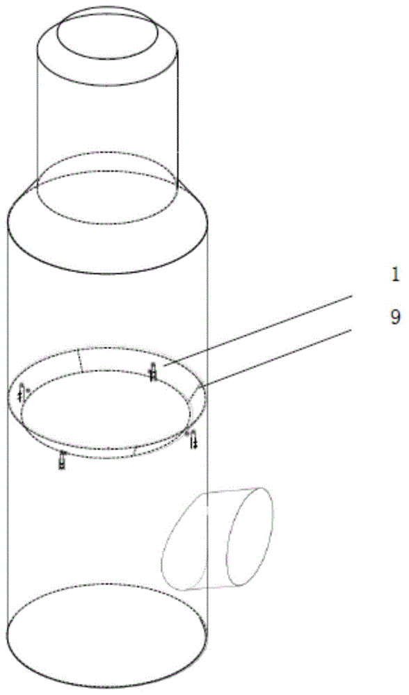一种湿法塔可调式塔壁再分配环的制作方法