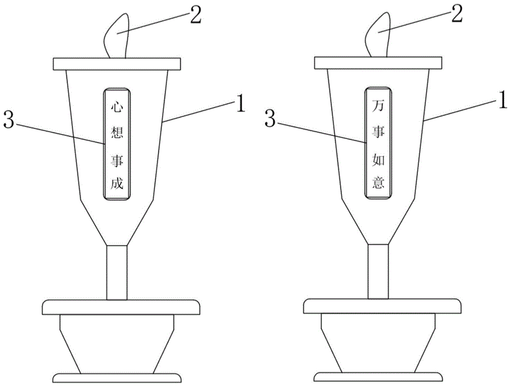 一种具有显示定制内容功能的电子蜡烛的制作方法