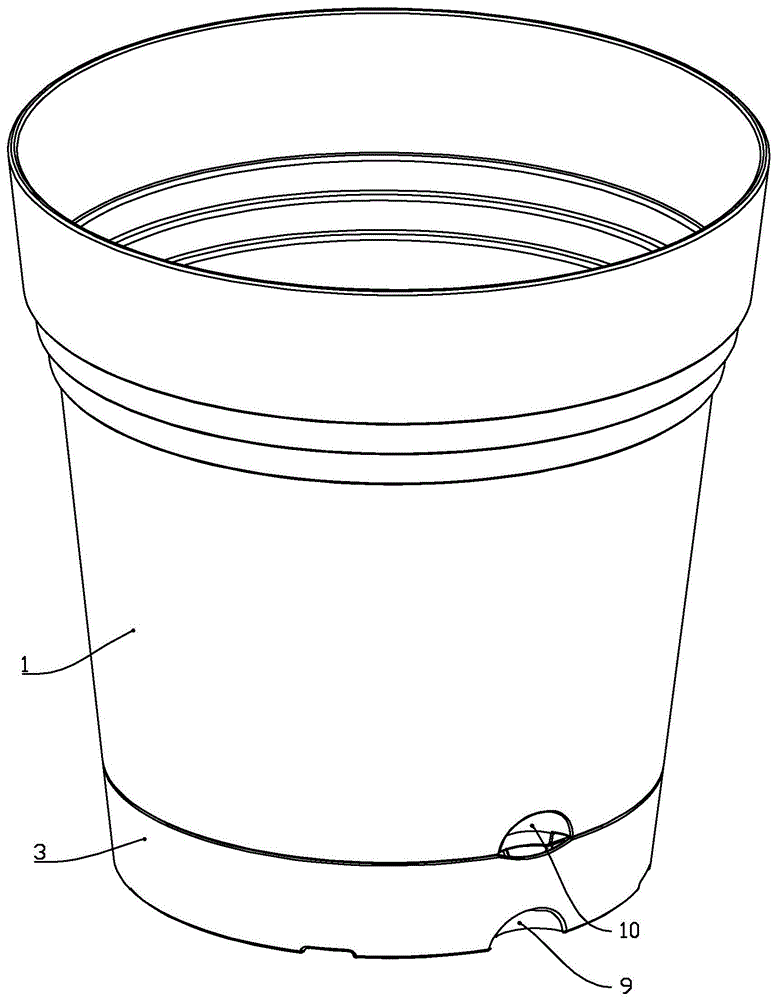 本实用新型涉及塑料制品技术领域,特指一种花盆.