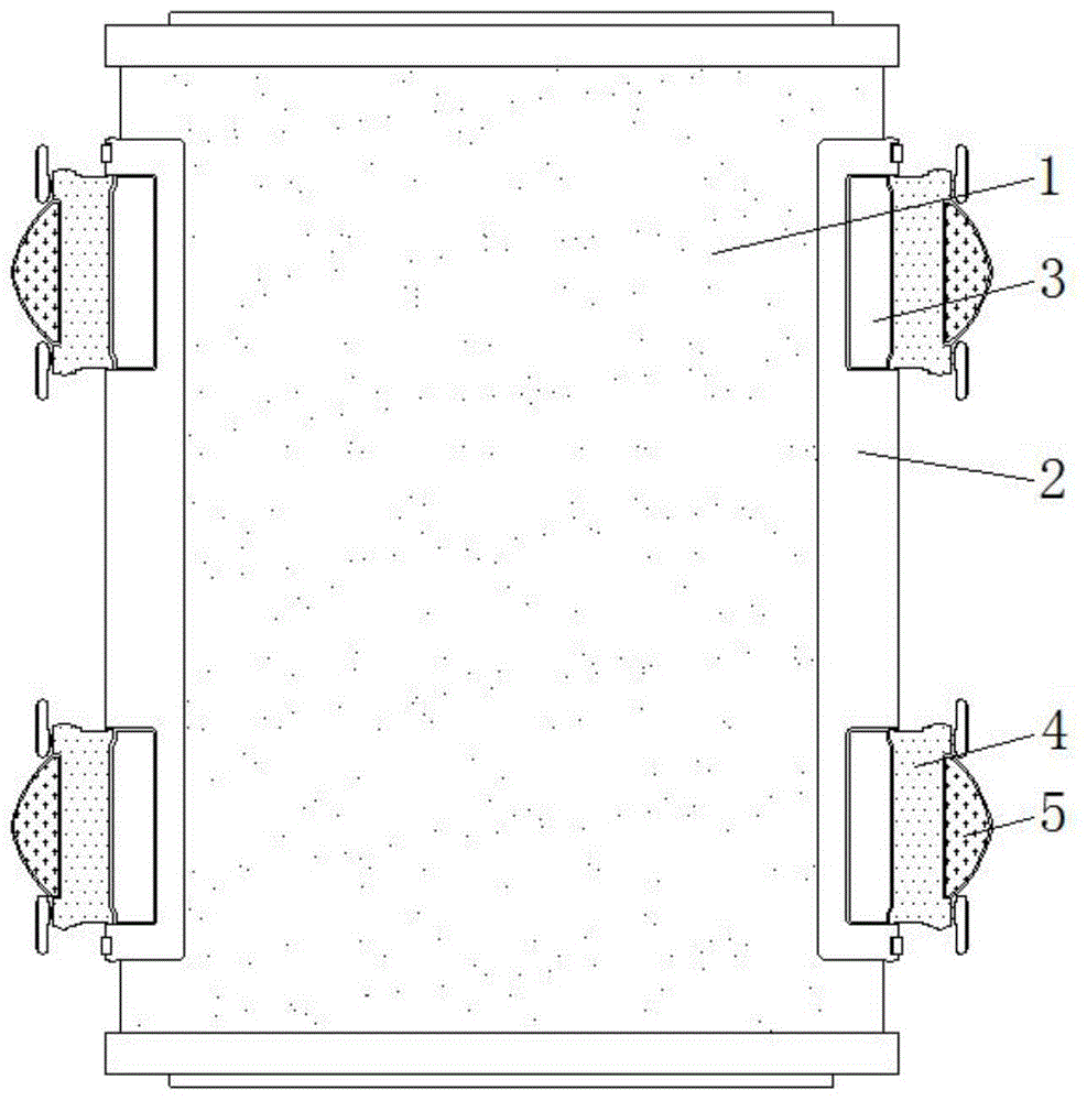 一种外墙加装电梯的碰撞缓冲连接结构的制作方法