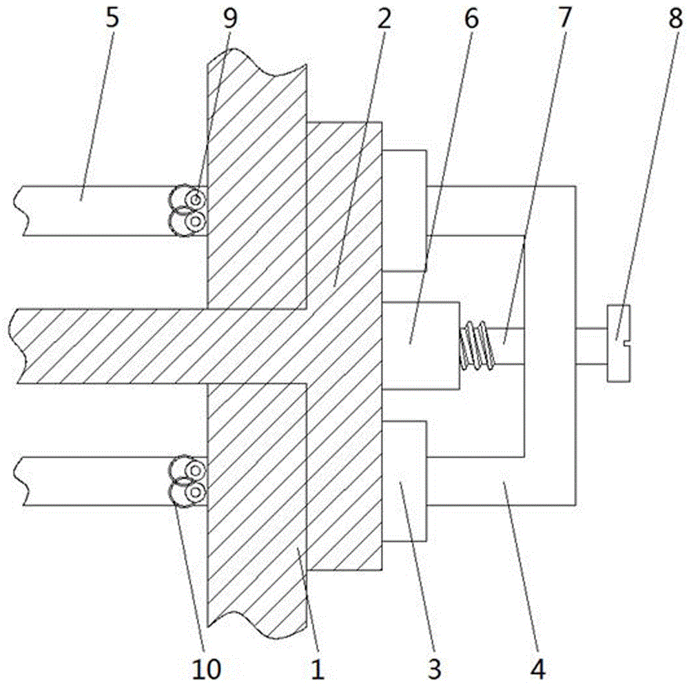 一种可伸缩型胶带输送机用中间架固定装置的制作方法