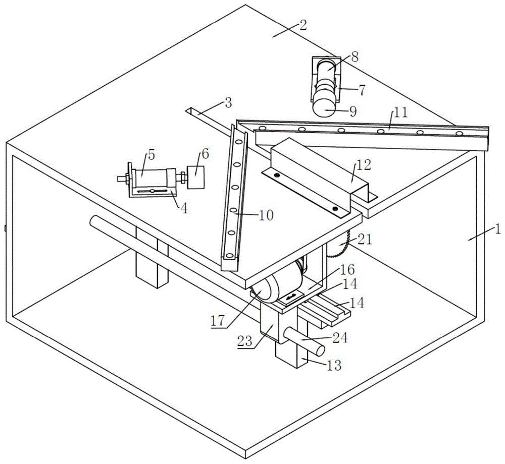 一种家具制作的简易直角开料装置的制作方法