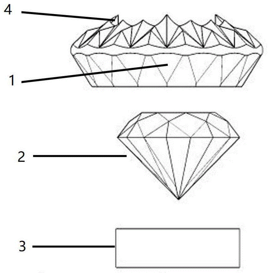 一种钻石镶口结构的制作方法