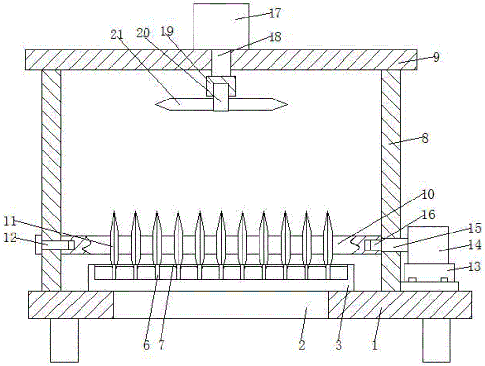 一种具有吹尘散热功能的铜带加工分条机的制作方法