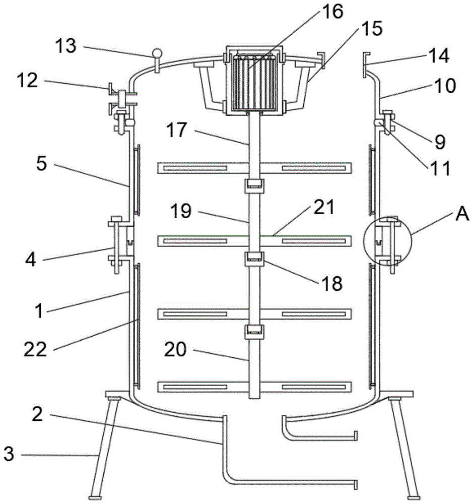 一种钢衬PTFE半导体级搅拌罐的制作方法