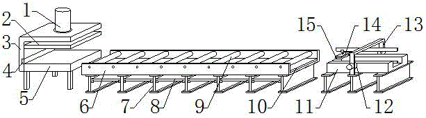 一种复合保温模板的流水线生产设备的制作方法