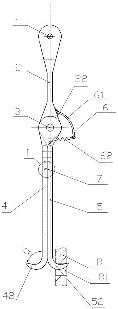 具有通孔零部件的起吊装置的制作方法