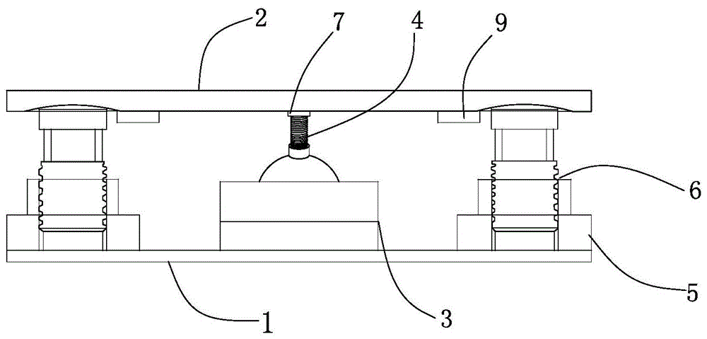 预制梁预埋钢板球铰式万向调坡器的制作方法