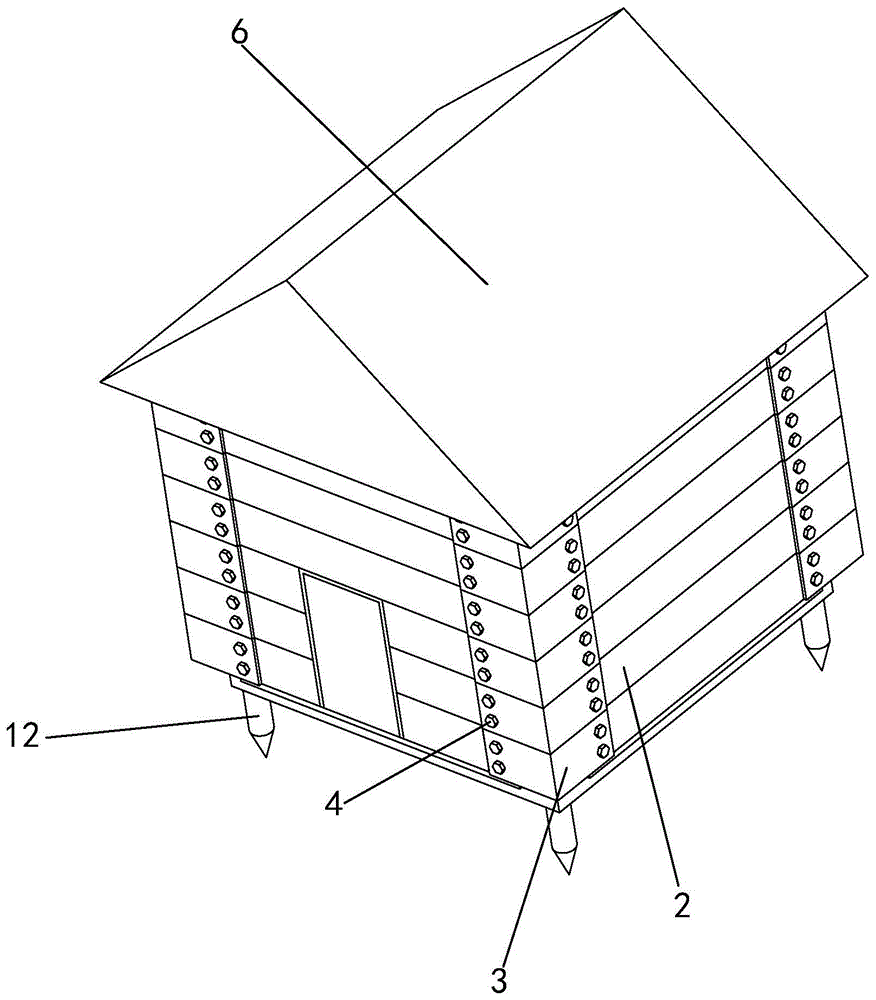 一种新型可拆卸简易房屋结构的制作方法
