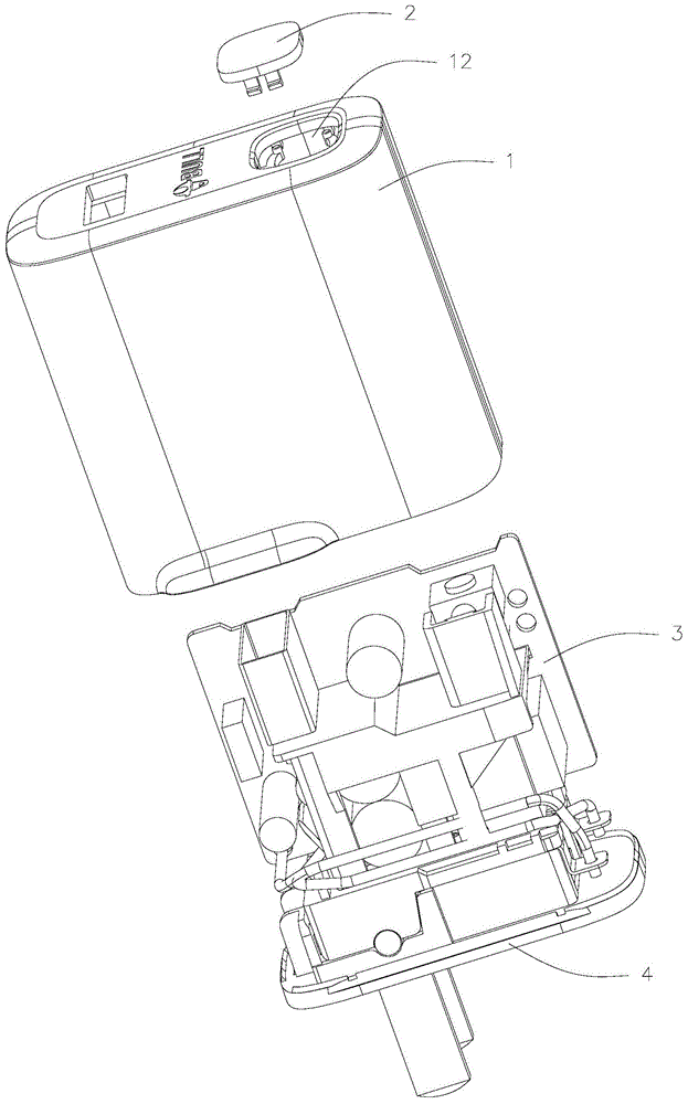 一种开关按键结构及充电器的制作方法