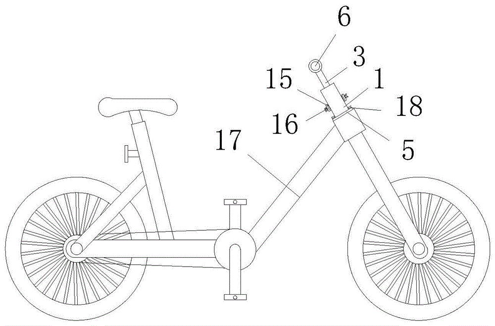 一种便于车头调节的自行车的制作方法