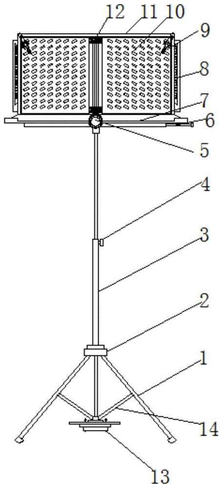 一种多功能声乐乐谱架的制作方法