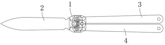 蝴蝶刀刀片置换结构的制作方法