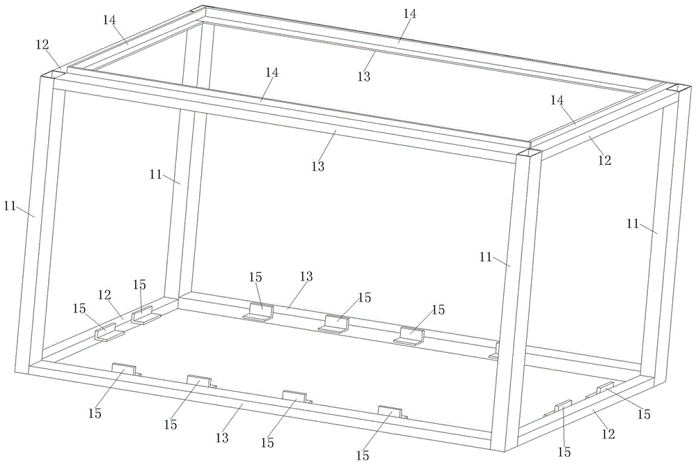 用于搭建板房的框架结构及便于整体吊装的板房的制作方法
