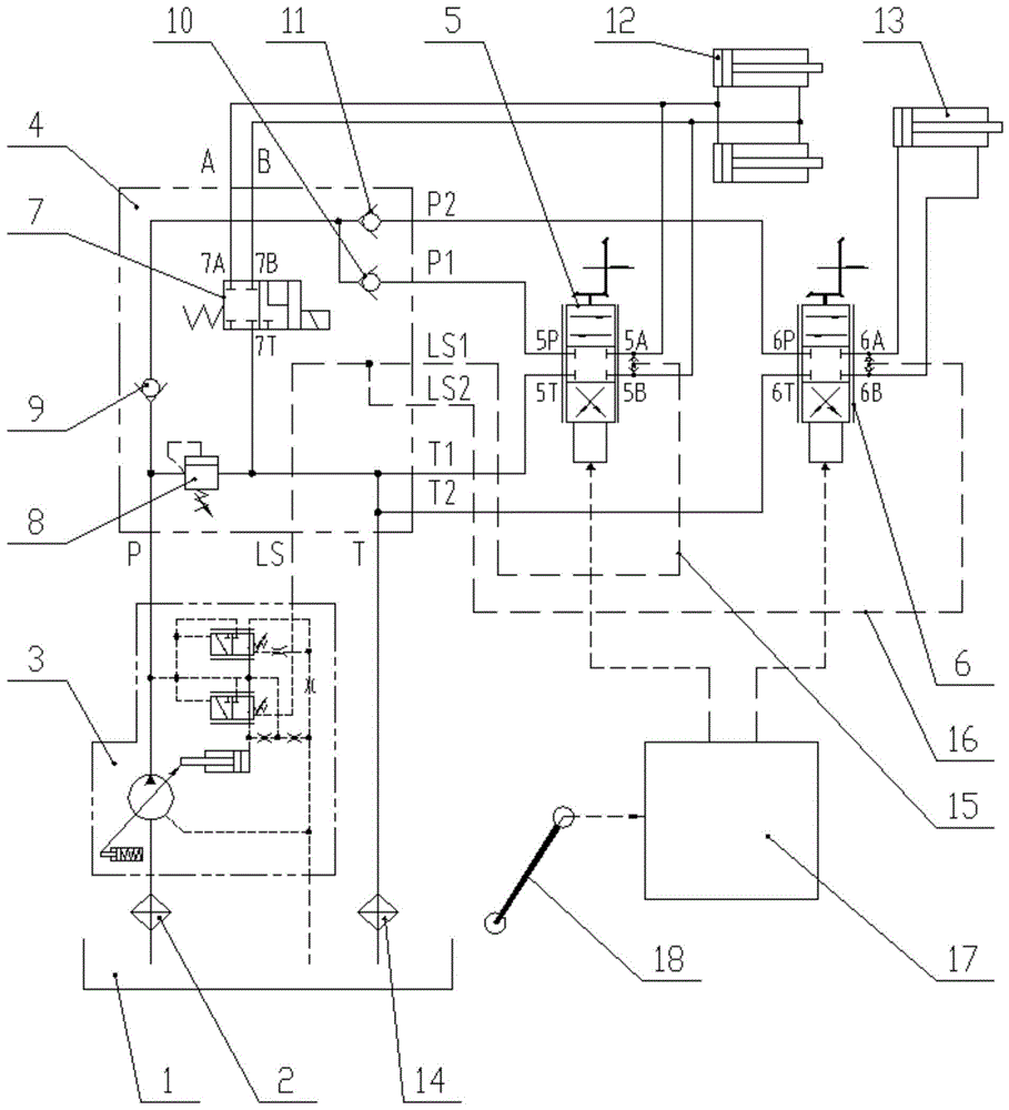 一种装载机数字控制液压工作系统的制作方法