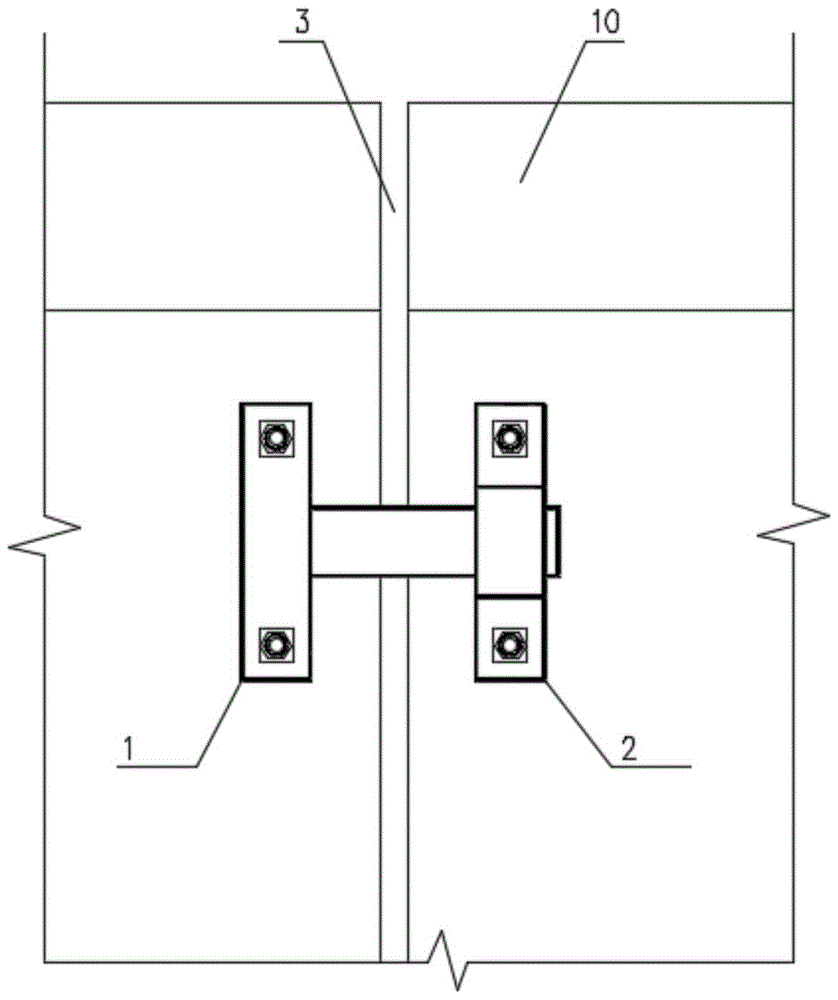 综合管廊变形缝外贴式抗震装置的制作方法