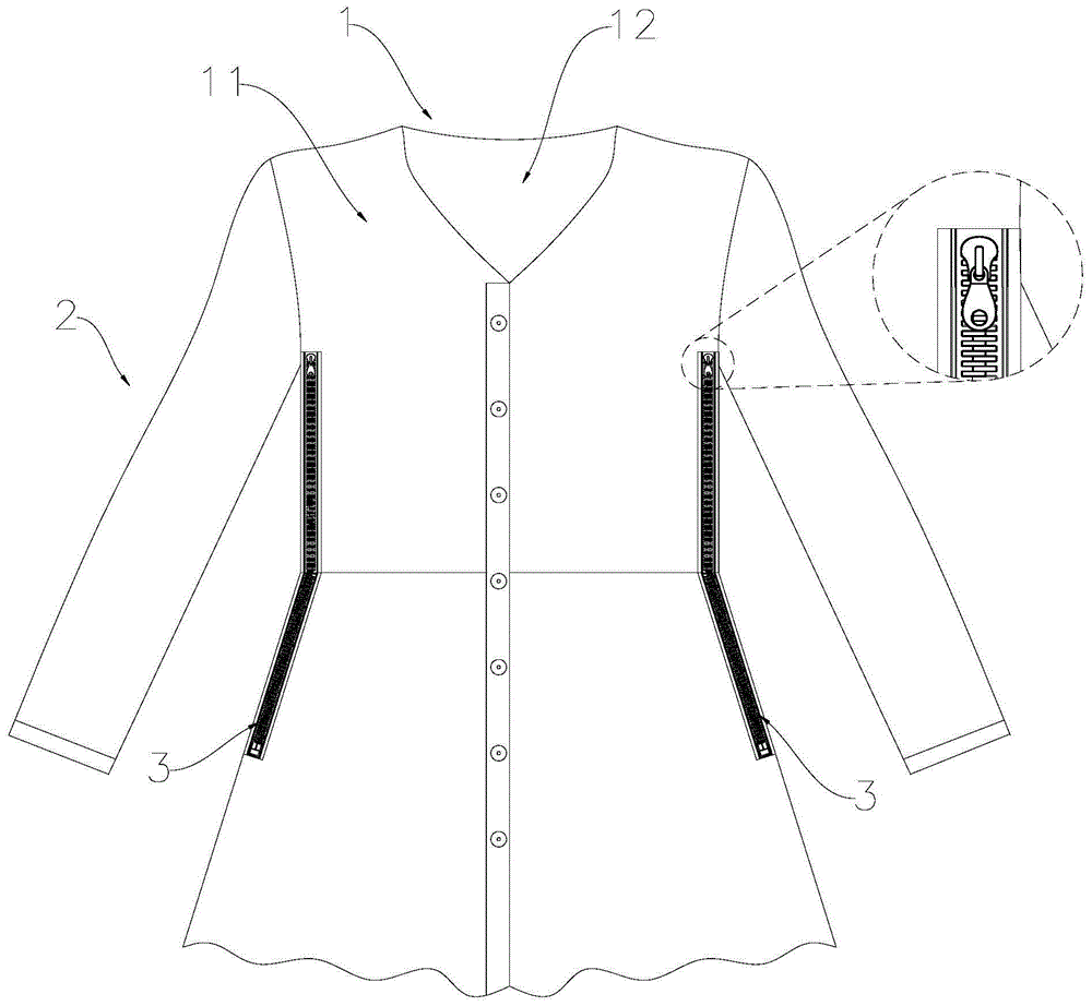 一种孕妇生产用早接触病员服的制作方法