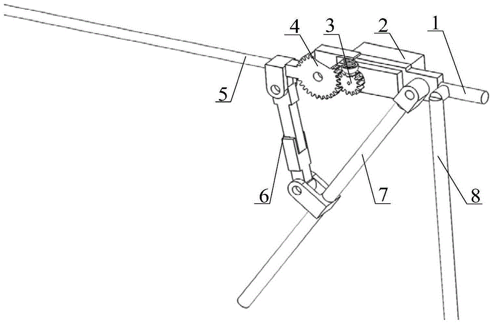 一种小型扑翼机的机翼收展装置的制作方法