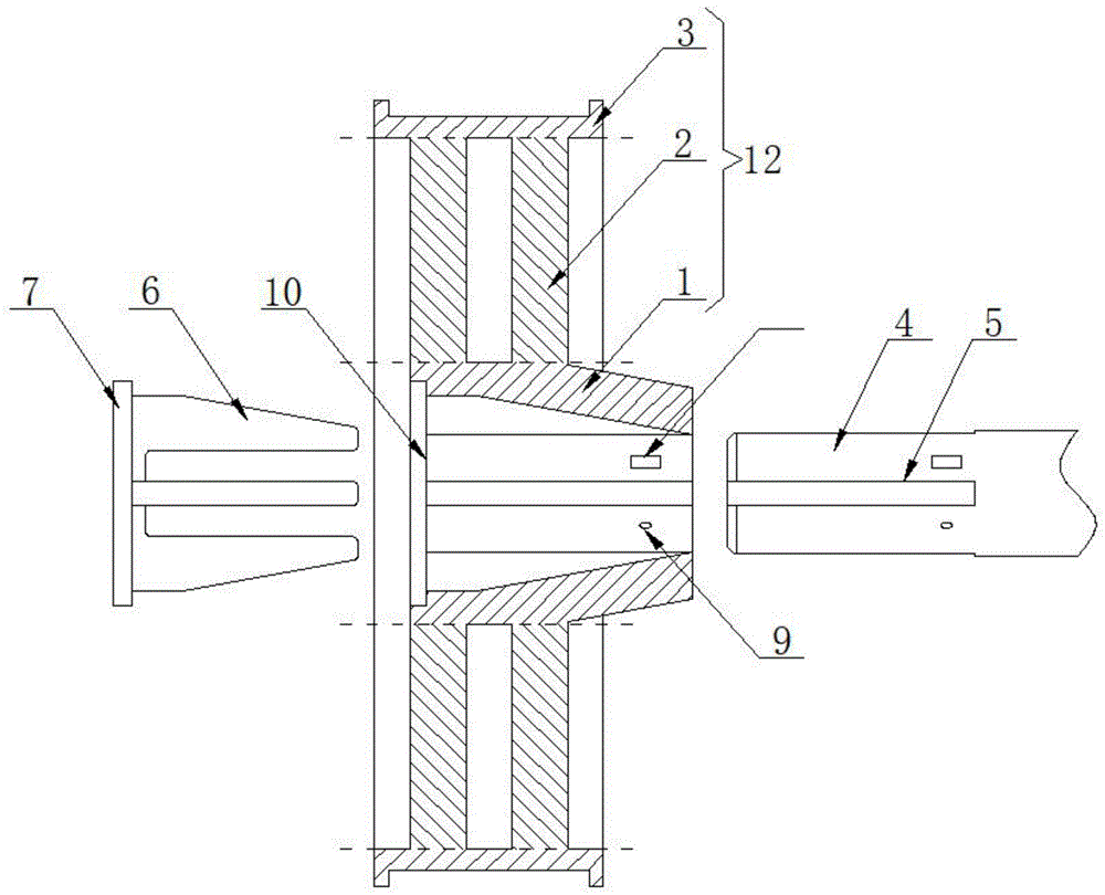 一种带轴向孔高锥台阶型结构的轮毂单元的制作方法