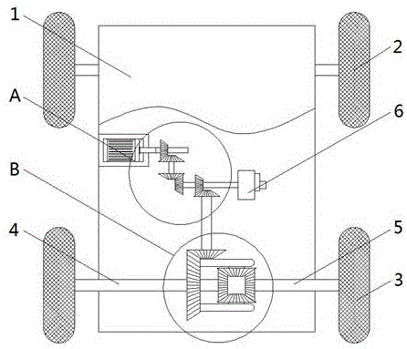 一种带取力器结构的电动叉车传动装置的制作方法