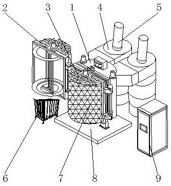 一种立式双门真空蒸发镀膜机的制作方法