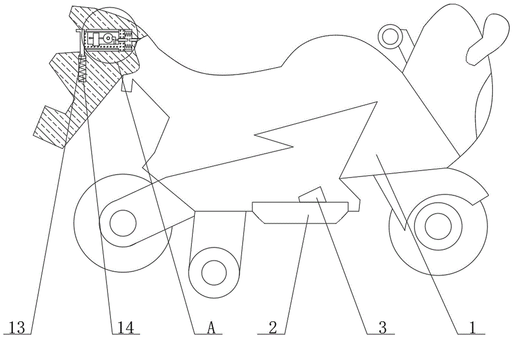 一种脚踏加速的电动摩托童车的制作方法