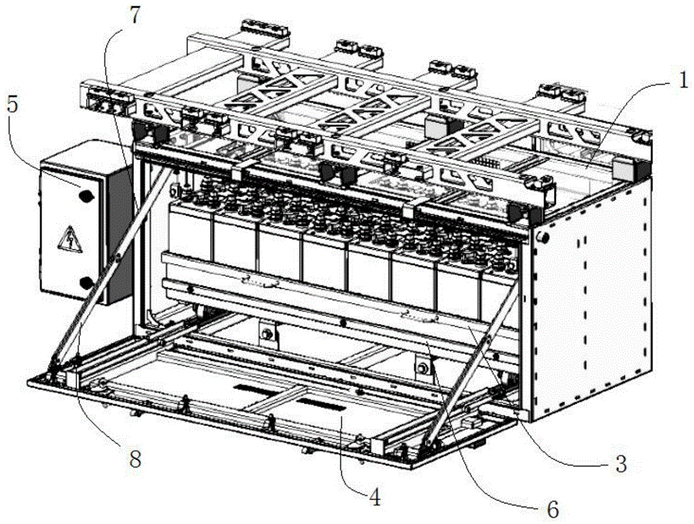 一种双层动车组蓄电池箱的制作方法