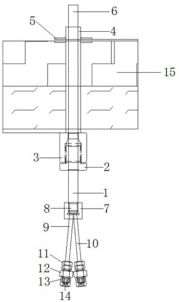 一种航空铝材时效炉用于测试热电偶装置的制作方法