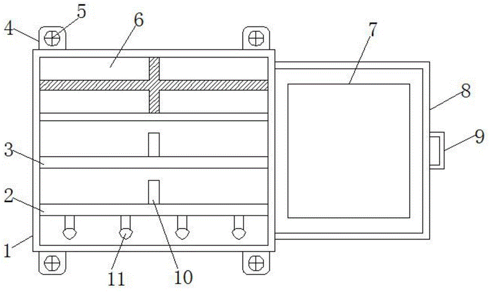 一种学生生活用品放置架的制作方法